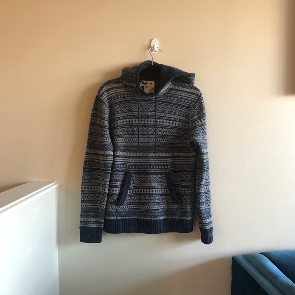 GAP Wool Sweater Hood with Armpatches